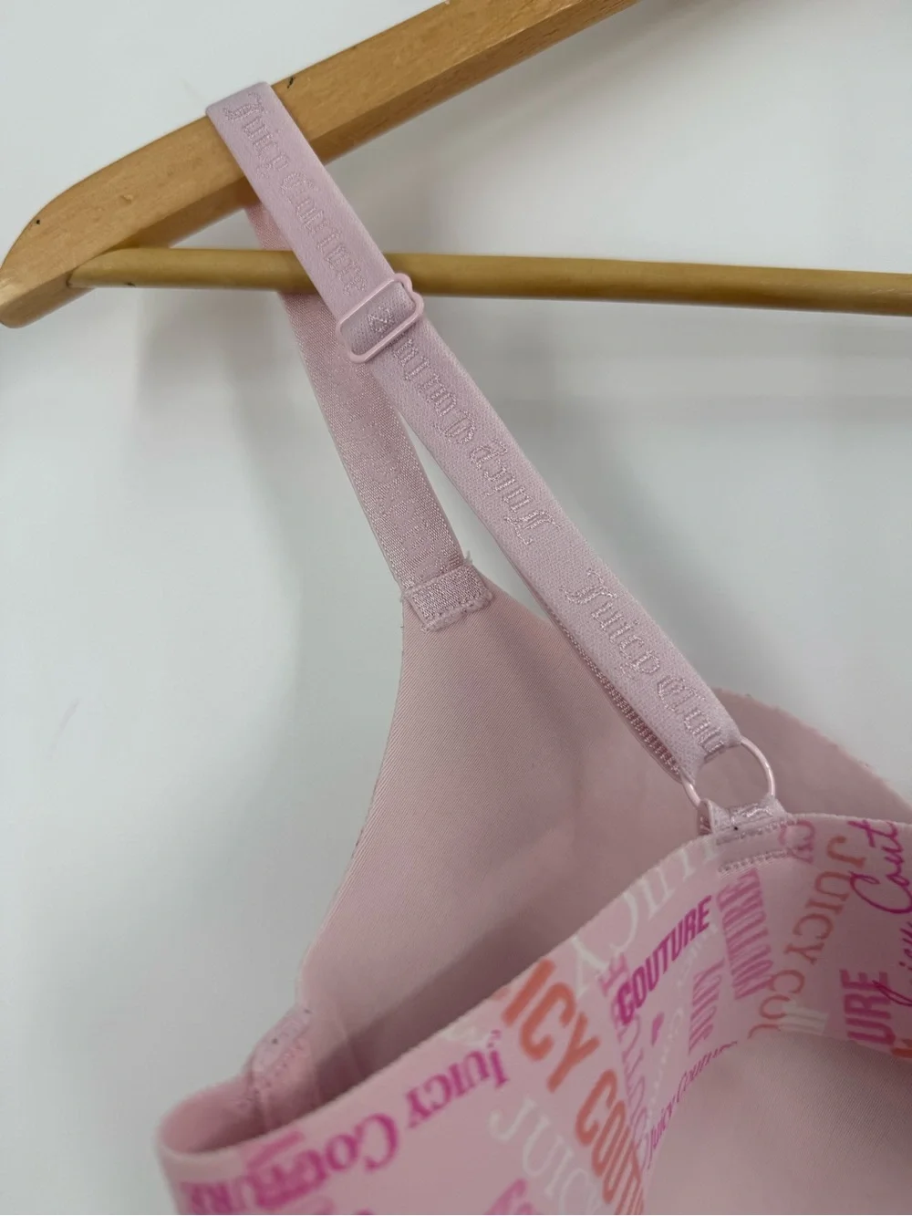 Juicy couture soft pink padded push-up bra feminine coquette women 34C - Picture 9 of 12